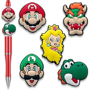 Nurse Cartoon Focal Beads for Pens, Cute Silicone Focal Beads for Making DIY Bead Pens Keychain Jewelry (Cartoon)