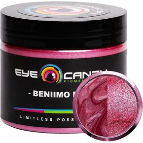 Eye Candy Premium Mica Powder Pigment "Beniimo Red" (50g) Multipurpose DIY Arts and Crafts Additive | قنابل الحمام الطبيعية ، الراتنج ، الطلاء ، الايبوكسي ، الصابون ، طلاء الأظافر ، بلسم الشفاه (Beniimo Red ، 50g)