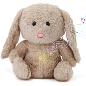 Heartbeat Stuffed Animal Baby Sleep Soother - Plush Toy with Calming Light, White Noise, Shush & Mother¡¯s Heartbeat for Newborns, Boys & Girls