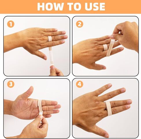 10 Pcs Buddy Tape Finger Straps, Hook and Loop Splint for Finger Buddy Straps, Index Finger Splint Buddy Tape Washable and Reusable Toe Straighteners for Curled Toes to Support (Black) in Saudi Arabia