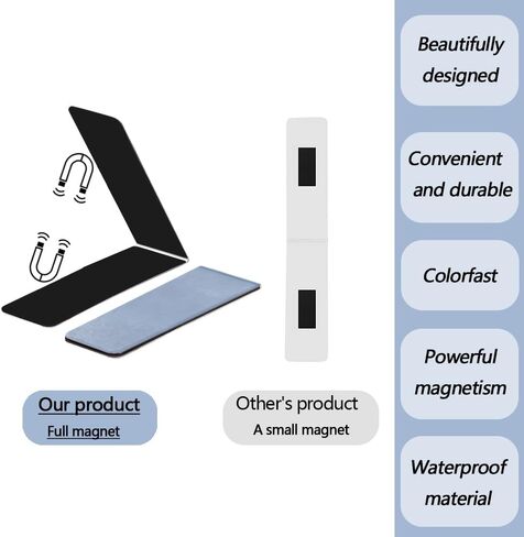 2024 New Magnetic Bookmarks, 10 Beautifully Designed, Durable, Strongly Magnetic, Perfect Bookmarks for Men and Women, Students and Offices. in Saudi Arabia