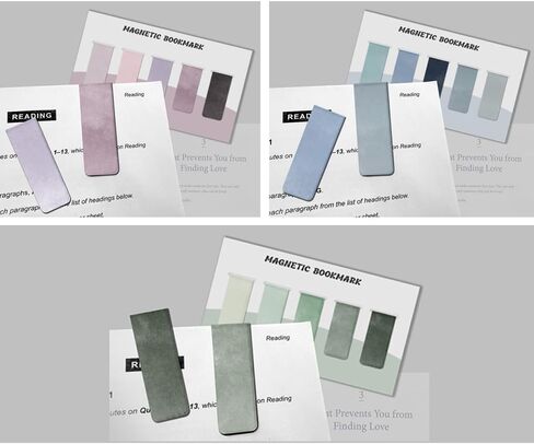 2024 New Magnetic Bookmarks, 10 Beautifully Designed, Durable, Strongly Magnetic, Perfect Bookmarks for Men and Women, Students and Offices. in Saudi Arabia