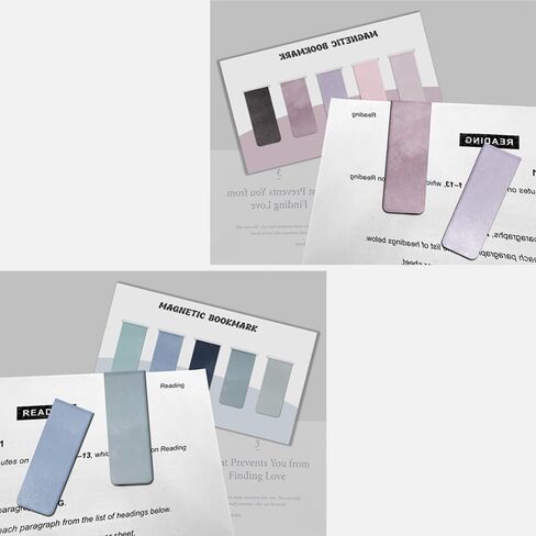 2024 New Magnetic Bookmarks, 10 Beautifully Designed, Durable, Strongly Magnetic, Perfect Bookmarks for Men and Women, Students and Offices. in Saudi Arabia