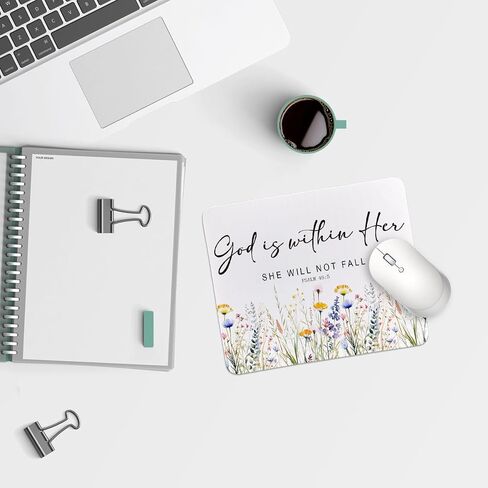 QIYUHOY Inspirational Christian Mouse Pad,Religious Gifts for Women,Christian Gifts Non-Slip Rubber Base Mousepads for Home Office Dorm Desk Decor,9.5x7.9 inches in Saudi Arabia