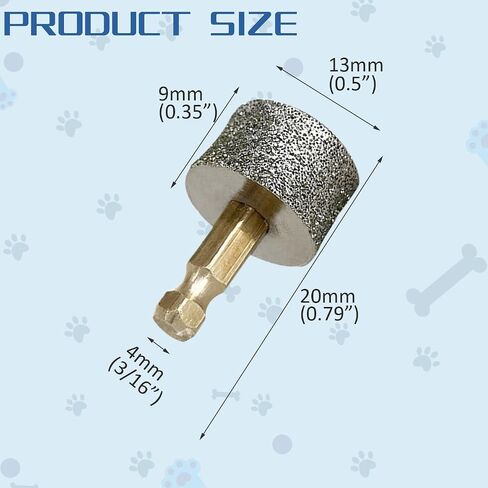 عجلات طاحونة الظفر الكلب 2pcs ، عجلات طحن الماس متوافقة مع Casfuy ، lopsic ، yabife ، luckylain ، boomki ، ومعظم العلامات التجارية in Saudi Arabia