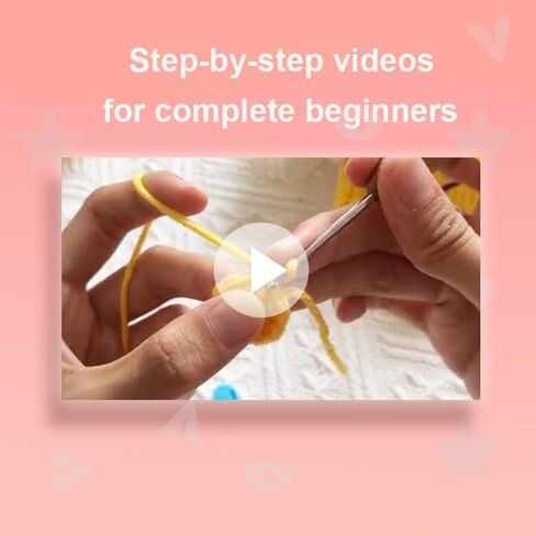 HAPPIG Crochet Kit for Beginners, Crochet Kit, Knitting Kit, Crochet, Crochet Animal Kit, Step-by-Step Video Tutorials - Kiki Family in Kuwait