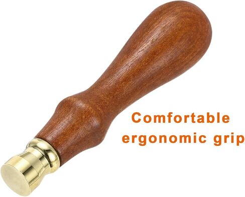 PATIKIL 25mm Round Blank Wax Seal Stamp, Removable Brass Head Without Carving Wooden Handle for Envelope Invitation Wine Packing Gift Wrapping in Kuwait