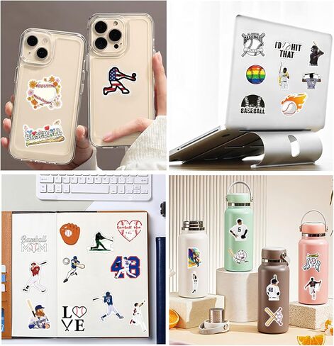 100 Pcs American Football Stickers Sports Stickers Water Bottle Computer Laptop Vinyl Stickers for Boys Teens Adults Kids Girls Football Fans in Saudi Arabia