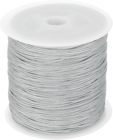 uxcell Nylon String for Bracelets, 0.8mm 109 Yards Nylon Cord Satin String Beading Elastic String for Window Curtain Blind Bracelets Sewing Necklace Crafts, Navy Blue in Saudi Arabia