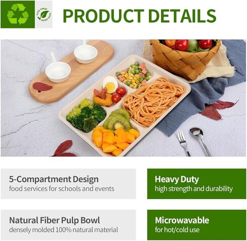 100 عبوة من صواني الطعام الكبيرة جدًا مقاس 35.56 سم للاستعمال مرة واحدة لأرجل سرطان البحر والمحار جراد البحر، وحفلات شواء المأكولات البحرية تستخدم أطباق ورقية كبيرة مقاس 35.56 سم in Kuwait