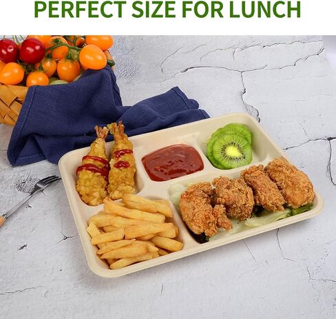 100 عبوة من صواني الطعام الكبيرة جدًا مقاس 35.56 سم للاستعمال مرة واحدة لأرجل سرطان البحر والمحار جراد البحر، وحفلات شواء المأكولات البحرية تستخدم أطباق ورقية كبيرة مقاس 35.56 سم in Kuwait