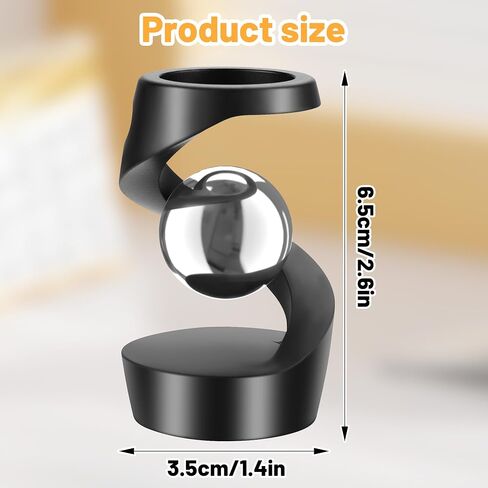 Kinetic Desk Toys, Kinetic Spinning Desk Toy, Desk Fidgets for Office for Adults, Metal Fidget Toys for Kids Teens (Grey Rose Gold) in Saudi Arabia