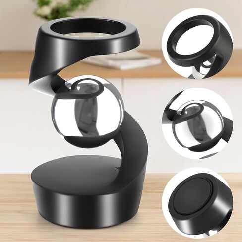 Kinetic Desk Toys, Kinetic Spinning Desk Toy, Desk Fidgets for Office for Adults, Metal Fidget Toys for Kids Teens (Grey Rose Gold) in Saudi Arabia
