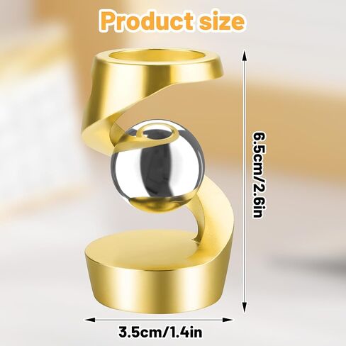 Kinetic Desk Toys, Kinetic Spinning Desk Toy, Desk Fidgets for Office for Adults, Metal Fidget Toys for Kids Teens (Grey Rose Gold) in Saudi Arabia
