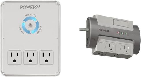 Panamax P360 Dock 6-Outlet Wall Tap/Charging Station, White, 6.8" x 2.9" x 5" in Saudi Arabia
