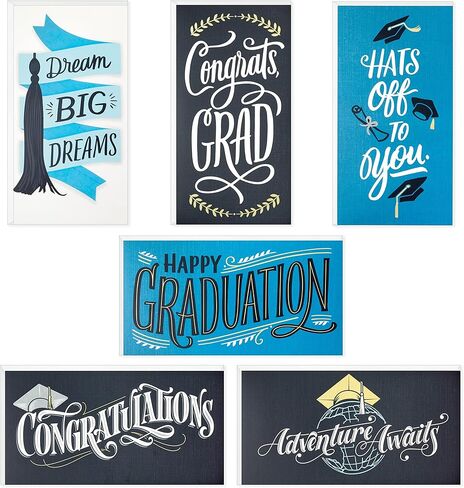 Hallmark Graduation Money Holders or Gift Card Holders Assortment with Envelopes, Hats Off (36 Cards and Envelopes) in Kuwait