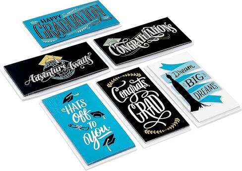 Hallmark Graduation Money Holders or Gift Card Holders Assortment with Envelopes, Hats Off (36 Cards and Envelopes) in Kuwait