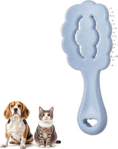 سحابة شكل فرشاة صغيرة للكلاب - فرشاة دبوس ناعمة للاشتعال اللطيفة ومشط شعر جرو للتدليك للمالطين ، شيه زوس ، يوركز ، والجرو ، الوردي in Kuwait