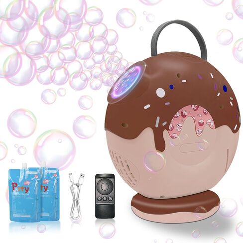 Bubble Machine for Kids, Automatic Bubble Blower Large Capacity-500mL, 90°/360° Rotating Electric Bubble Maker for Outdoor Indoor Play, Birthday Party Favors (Age 3 4 5 6+ Years Old) in Saudi Arabia