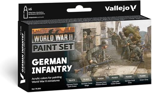 Vallejo VAL70202 Farb, Sowjetiche Panzerung und Infanterie, AV نموذج الألوان مجموعة الحرب العالمية الثانية درع سوفييتي والمشاة in Kuwait