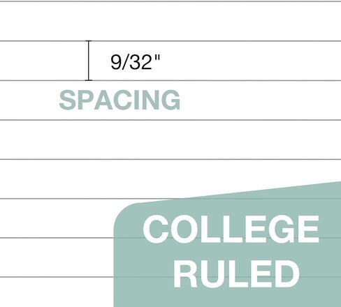POPRUN Loose Leaf Paper, 8.5" x11" College Ruled, 100GSM / AA Grade Bulk Lined Filler Sheets, 3 Hole Punched for Binder Notebook, Office School Supplies, 3 Pack (300 Sheets) in Saudi Arabia