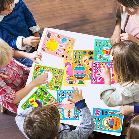32 Sheets Thanksgiving Turkey Stickers for Kids Make a Turkey Face Stickers Pumpkin Fall Thanksgiving Party Games Favors for Kids (Thanksgiving) in Saudi Arabia