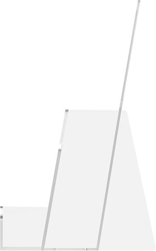 Clear-Ad Acrylic Landscape Horizontal Brochure Display Stand 8.5" x 11" with Business Card Holder LHF-P240 (1 Pack) in Saudi Arabia