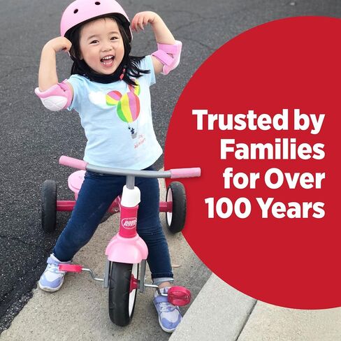 Radio Flyer Red Rider Trike, for Ages 2.5-5, Toddler Tricycle | Quiet Ride Wheels, Comfort Grip Handlebars, Easy Carry Seat Handle, Covered Storage Bin, (Amazon Exclusive) in Saudi Arabia