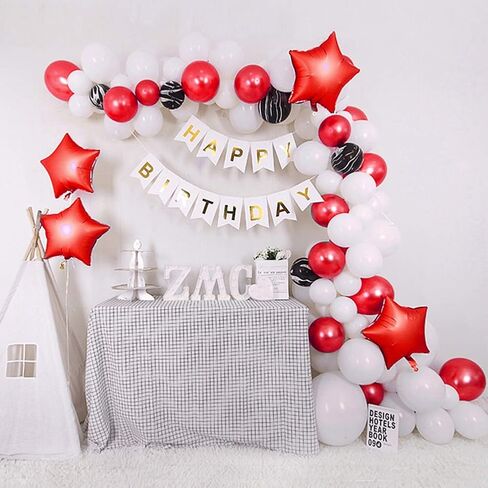 24 PCS 18 "Gold Star Balloons Foil Balloons بالون Mylar للاستحمام الطفل ، والكشف عن الجنس ، أو حفل زفاف ، أو حفلة موسيقية سحرية أو حزب الخطوبة in Kuwait