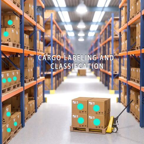 PARLAIM 3 Inch Round Permanent Adhesive Color Cod Dot Stickers,500 per Dispenser Box Roll dots Label Inventory Circle Stickers (Red) in Saudi Arabia
