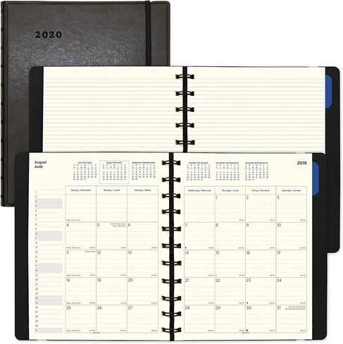 Filofax® 2025 Monthly Planner, 17 Months, August 2024 to December 2025, Twin-Wire Binding, Bilingual, 10.875" x 8.5", Fuchsia (C1811003-25) in Saudi Arabia