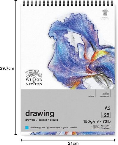 ورق الرسم في Winsor & Newton ، A5 ، أبيض طبيعي in Kuwait