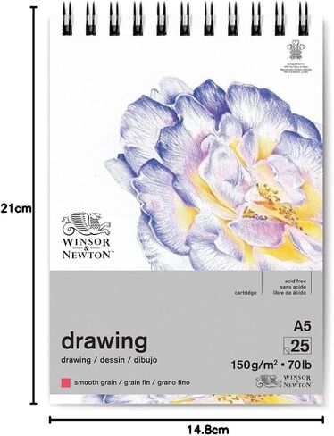ورق الرسم في Winsor & Newton ، A5 ، أبيض طبيعي in Kuwait