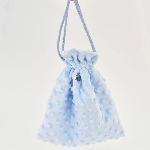 Thick Fleece Ferret Sugar Gliders Hammock Pouch Sack Swing Hanging Bed for Rat Guinea Pig Squirrel and Other Small Animal (Dotted Fleece Blue, One Size) in Saudi Arabia