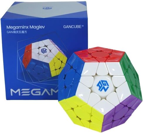CORTPEED GAN MEGAMINX V2 SNACHERLING BLACK MAGLEV UV Speed ​​Cube GAN MEGAMINX V2 MAGLEV UV لغز ملتصق in Kuwait