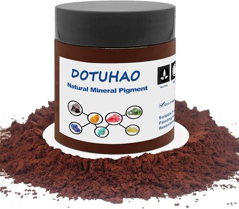 Wine Red Mica Powder, Wine Red Natural Mica Powder, Natural Mineral Pigment Great for Epoxy Resin, Concrete Dye, Cement, Paint, Painting, Graffiti, Drawing (Wine Red, 4 oz) in Kuwait