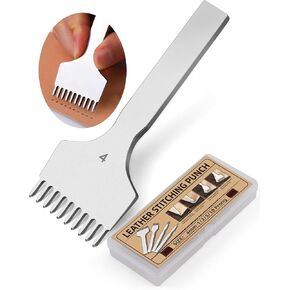 Leather Stitching Punch, 10 Prong Leather Fork Prong Punch 4mm in Saudi Arabia