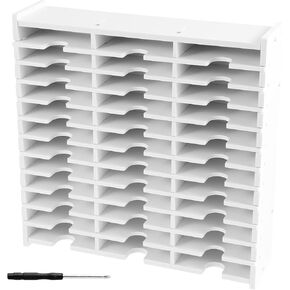 36 Slots Ink Pad Printing Storage Box Large Capacity Items Plastic Racks for DIY Craft Supplies