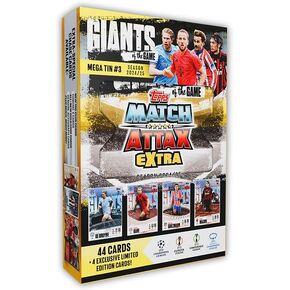 Topps Match Attax Extra 2025 - Mega Tin #2 - The Invinciballers! 48 cards including 4 exclusive Invinciballers LE cards. Look out for relic cards inside lucky tins!