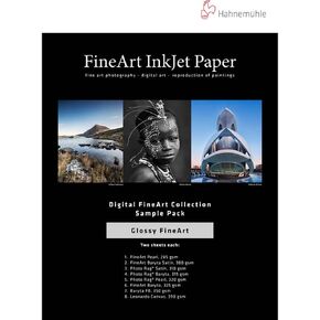Hahnemuhle Finart Glossy Paper Paper Pack ، 8.5x11 "، 14 ورقة