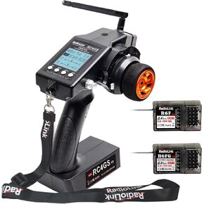 Radiolink RC4GS V3 2.4G 5 قنوات راديو RC و R6FG GYRO ، R6F 6 CH تعيين لقارب شاحنة الزاحف والمزيد