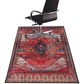 حصيرة كرسي المكتب - 36 "x48" - حماية من الخشب الصلب والبلاط - مضاد للانزلاق وسهل التنظيف - مثالي للألعاب والكمبيوتر والكراسي - واقي أرضية السجاد المكتبي للاستخدام المنزلي والمكتب