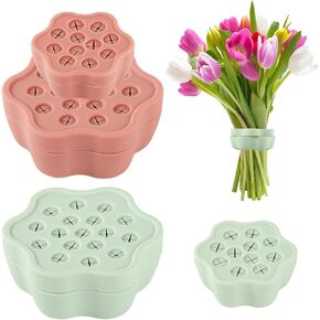 4 PCS SPORAL IKEBANA حاملي الجذعية ، تويست ترتيب زهرة قابلة للتدوير ، شبكة الأزهار التويتر بوكيه ديي للهزيرة ، حاملي ترتيب زهرة سيليكون إيكيبانا ، حاملي زهرة ضفدع الجذعية