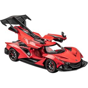 طراز لعبة سيارة Apollo أي 1/24 Red Alloy Collectible Diecast المركبات مع الأضواء والأصوات