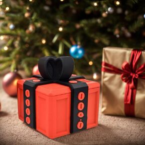 3.14" annoying kids funny gift cube box for money.large gag prank case with screws.Suitable for Valentine's day，Easter Day，April Fools' Day，Birthday ，Memorial Day，Independence Day.