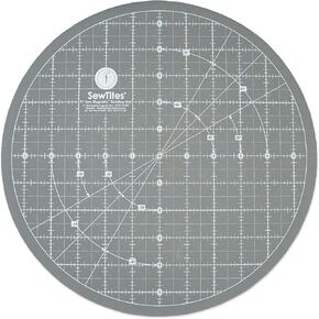 Sew Magnetic 11" Rotating Cutting Mat - Round, Magnetic, Self Healing Cutting Mat by SewTites