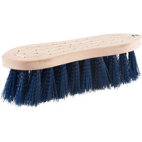 Horze Wood Back Hard Brush - 2in - Peocoat Dark Blue - حجم واحد