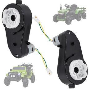 12V RS550 40000RPM DC Motor Gearbox, Suitable for Children's Riding SUV Accessories, High-Speed RS550 12V High Torque Motor Gearbox, for Children Riding Toy Replacement Parts(2Pcs)