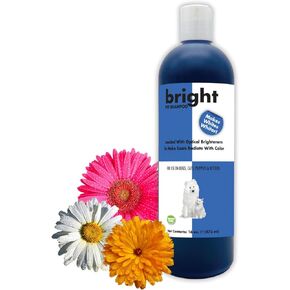 Bright-White Pet Shampoo for Dogs and Cats 16 oz. | Cruelty-Free | Paraben-Free | Biodegradable and Non-Toxic | Made in The USA