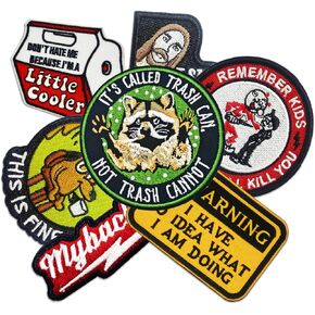 9pcs Funny Tactical Patches for Jackets, Funny Hook and Loop Tactical Embroidered Patches, Cute Animal Morale Patch, DIY Applique Accessories for Backpacks, Dog Harnesses, Army Vests, Bags, Hats